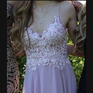 SOLD Womens Dusty Pink Prom Dress Size Small